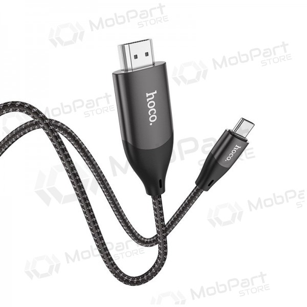 Cabo Hoco UA16 Type-C to HDMI 2.0m cinza