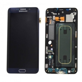 Samsung G925F Galaxy S6 Edge ecrã (preto) (com moldura) (usado grade B, original)