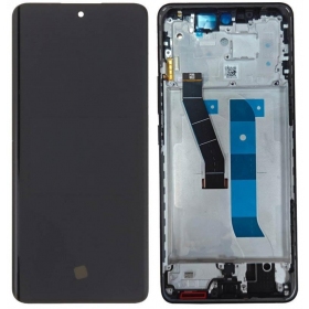 Tela Xiaomi Redmi Note 15 4G (preta) (com moldura) (original)