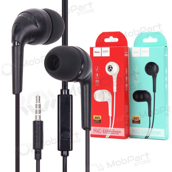Mãos livres Hoco M40 3,5mm (preto) Mãos livres Hoco M40 3,5mm (preto)