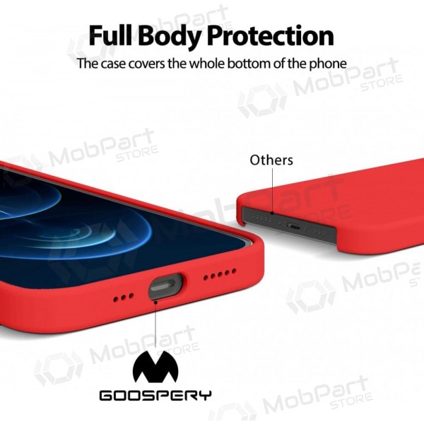Capa para Apple iPhone 16e, 17e Mercury - Pure Magsafe Silicon Case (vermelho)