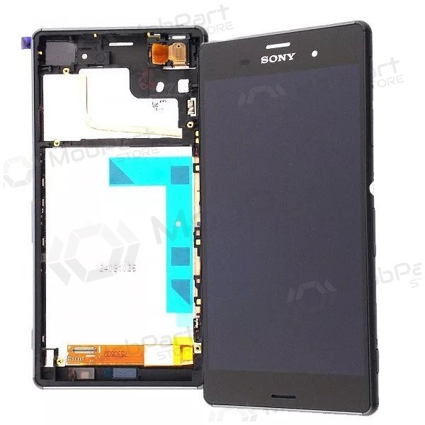 Sony D6603 Xperia Z3 ecrã (preto) (com moldura) (usado grade C, original)