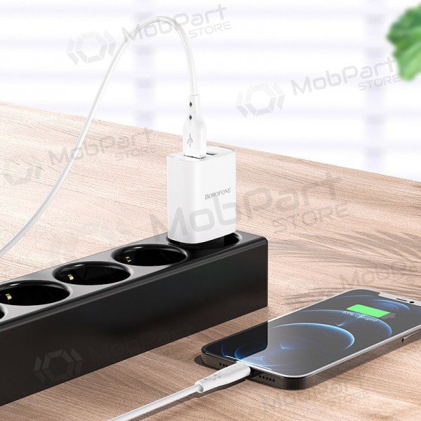 Carregador Borofone BN2 2xUSB 2.1A (branco)
