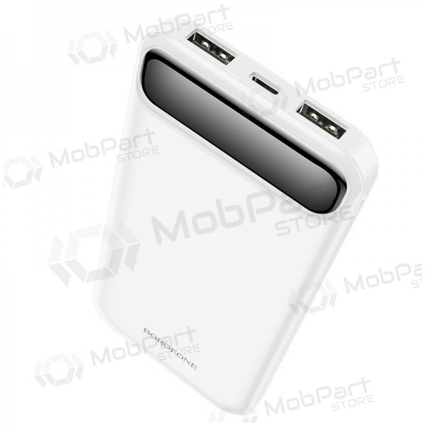 Bateria externa Power Bank Borofone BJ14 Type-C microUSB 2*USB (2A) 10000mAh branco