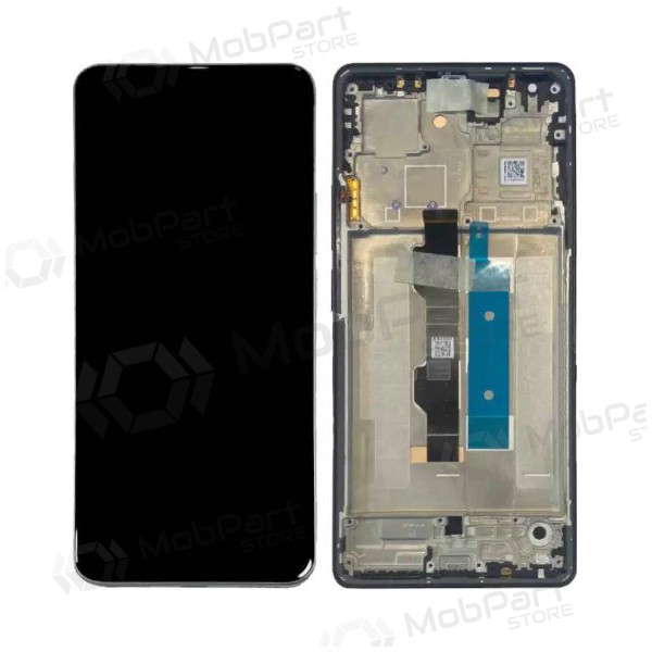 Ecrã Xiaomi Poco M6 Pro 4G (preto) (com moldura) (original)