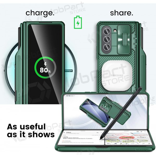 Capa para Samsung Galaxy Z Fold4 - Nillkin CamShield Pro (verde)