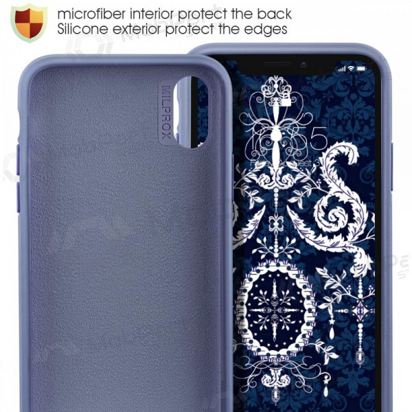 Capa para Apple iPhone 11 Pro - Liquid Silicone - 2.0mm (cinzento lavanda)