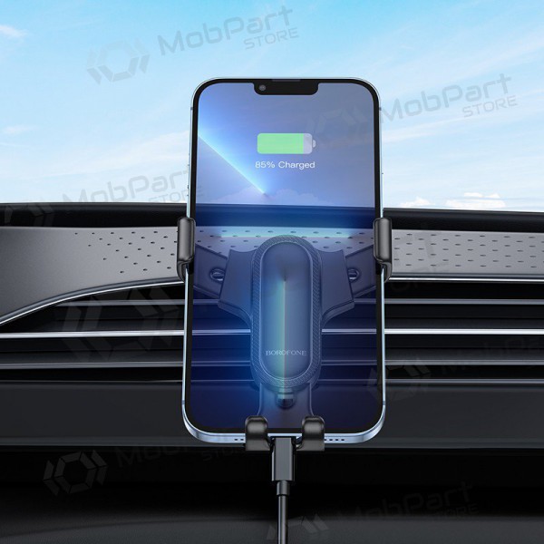 Automobilinis Universal telefono laikiklis Borofone BH74 mounted on ventilation grilles, preto