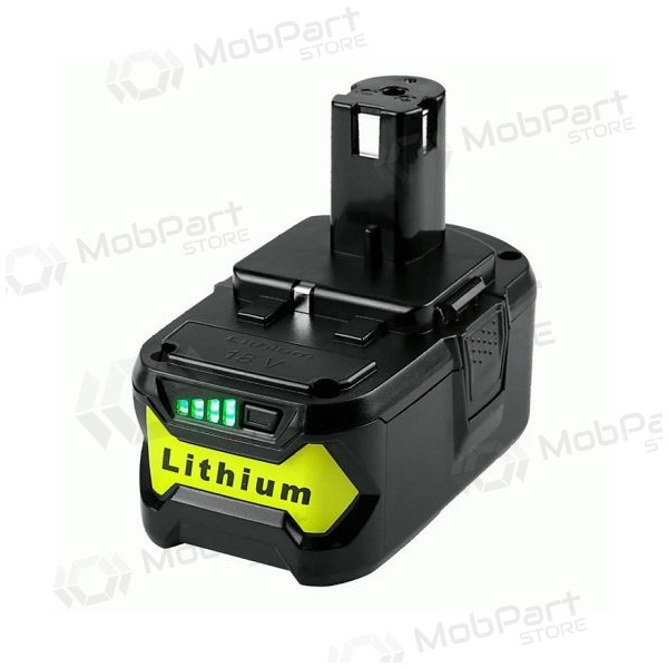 Bateria Ryobi ONE+ RB18L40 / P108 para ferramentas de 18V 4Ah Li-ion com indicador de carga (substituição)