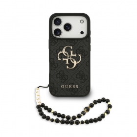 Capa para Apple iPhone 17 Pro -Guess PU 4G Metal Logo Strap-