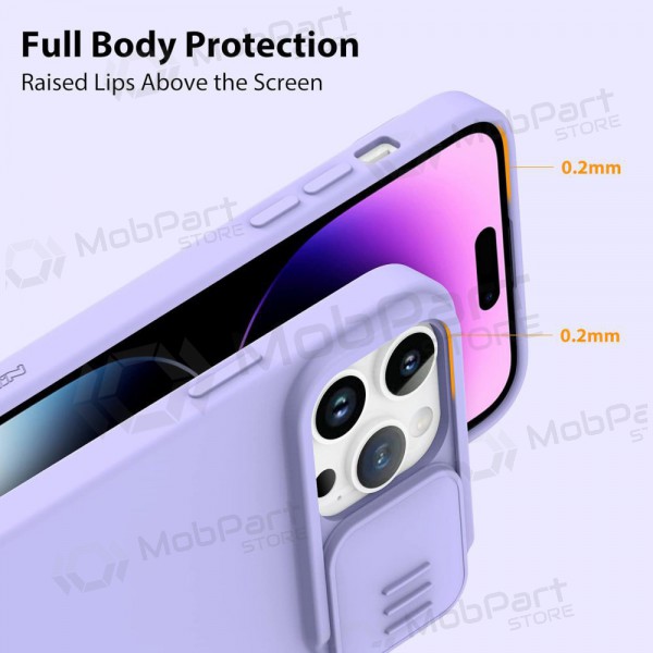 Capa para Apple iPhone 14 - Nillkin Silicone (violeta claro)