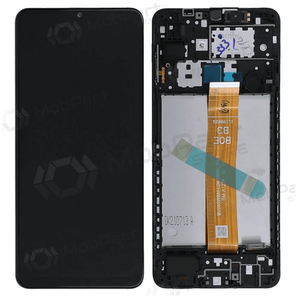 Samsung Galaxy A12s ecrã (preto) (com moldura) (Premium)