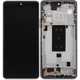 Ecrã Xiaomi 11T Pro 5G (preto) (com moldura) (original)