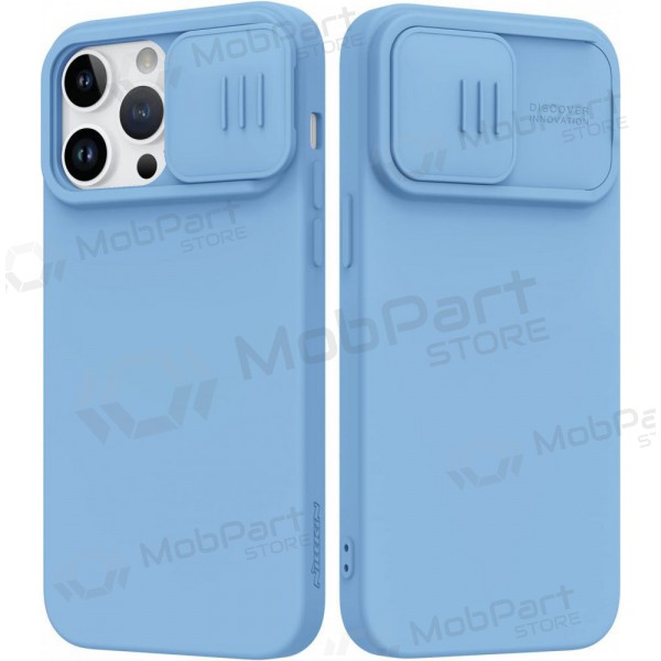 Capa para Apple iPhone 14 - Nillkin Silicone (azul claro)