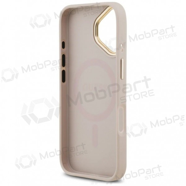 Capa para Apple iPhone 17 -Guess PU Leather 4G Gold Frame MagSafe- (rosa)