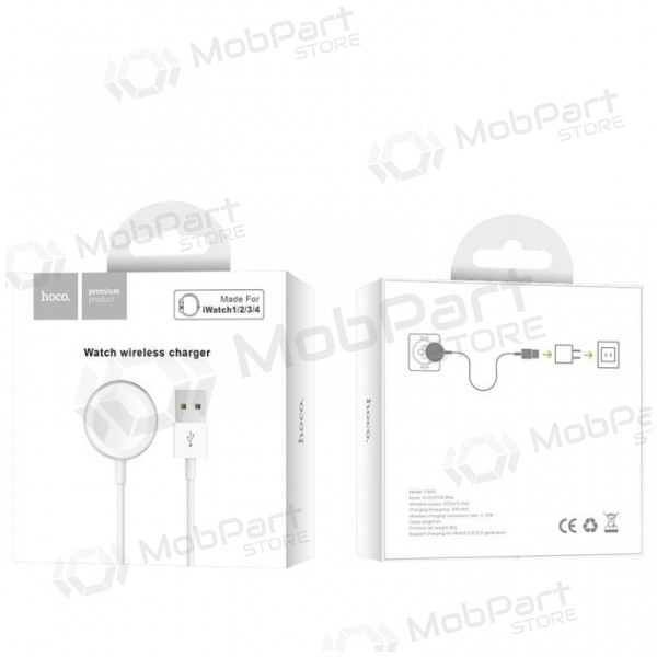Sem fio carregador HOCO CW16 iWatch (branco)