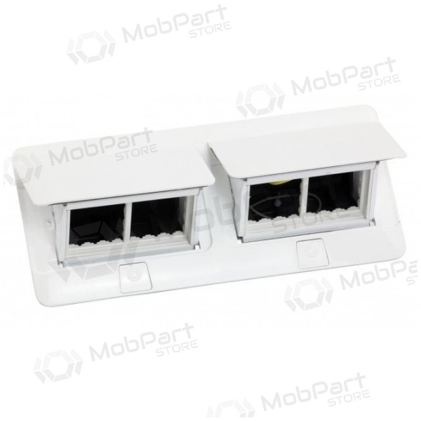 Įleidžiama modulinė dėžutė 2x4 mod. Legrand 654004 (metalinė, branco)