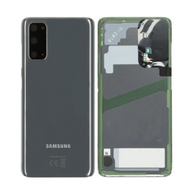Samsung G981F / G980 Galaxy S20 tampa traseira da bateria cinza (Cosmic Grey) (usado grade B, original)