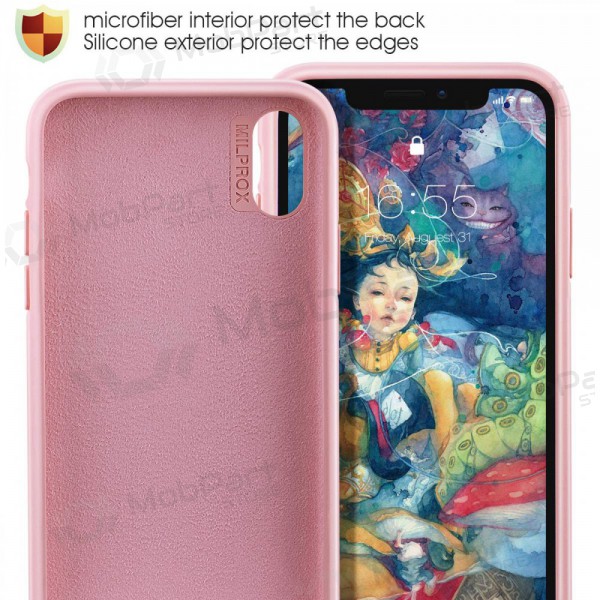Capa para Apple iPhone 13 mini - Liquid Silicone 1.5mm (rosa)