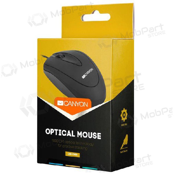 Rato CANYON CNE-CMS1 com fio (preto)