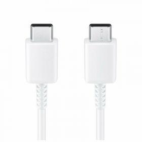 USB cabo original Samsung EP-DA705BWE 25W 3A Type-C-Type-C 1.0m branco