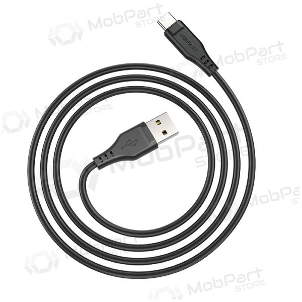 USB cabo Acefast C3-04 USB-A to USB-C 1.2m preto