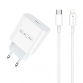 Carregador Jellico AK180 20W USB-C + USB-C to Lightning cable 1.0m branco