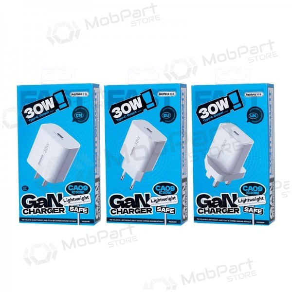 Carregador de telefone Remax CA09 30 W USB-C branco