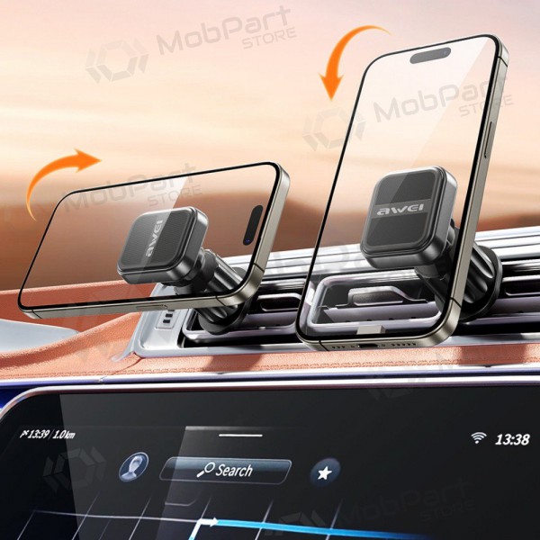 Suporte para telefone de carro Awei X52 Magnetic (air vent) preto