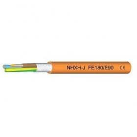 Cabo de força Eupen NHXH FE-180/E90 4x2.5 mm² de cobre LSZH 1 kV