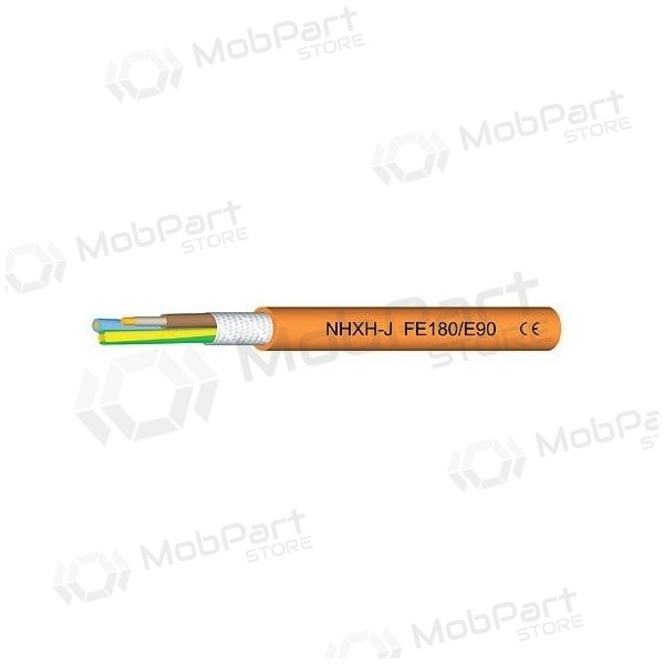 Cabo de força Eupen NHXH FE-180/E90 4x2.5 mm² de cobre LSZH 1 kV