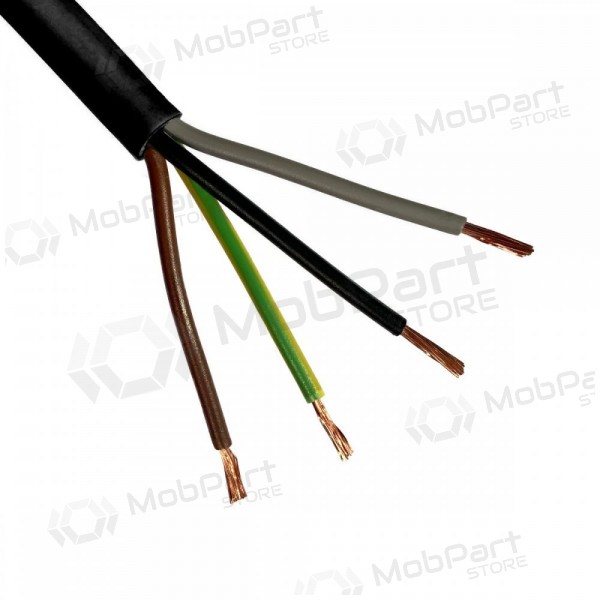 Cabo flexível Lietkabelis OMY BVV-LL 4x1.5 mm² de cobre PVC rolo de 100 m.