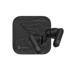 Fones de ouvido sem fio Tactical StrikePods Bahna com microfone USB-C pretos