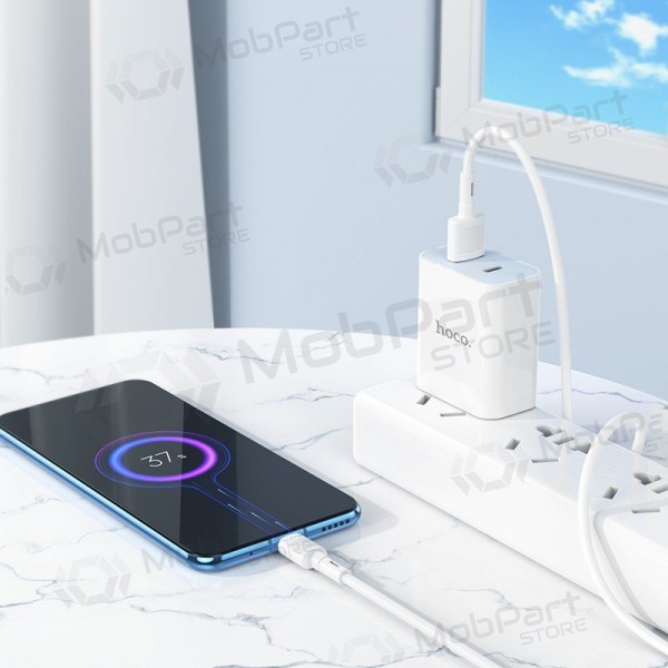 Cabo Micro USB Hoco X83 USB-A para Micro USB 1 m branco