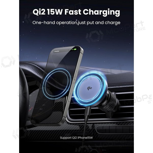 Suporte de telefone para carro com carregamento sem fio Ugreen W708 MagSafe 15 W para grelha de ventilação