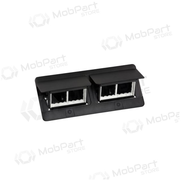 Įleidžiama modulinė dėžutė 2x4 mod. Legrand 654005 (metalinė, preto)