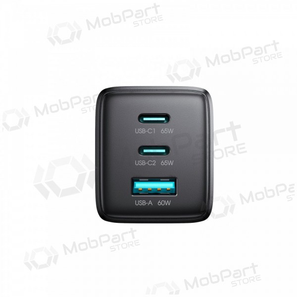 Carregador de telefone Hoco N66 35 W GaN USB-C + USB-A com cabo Lightning 1 m branco