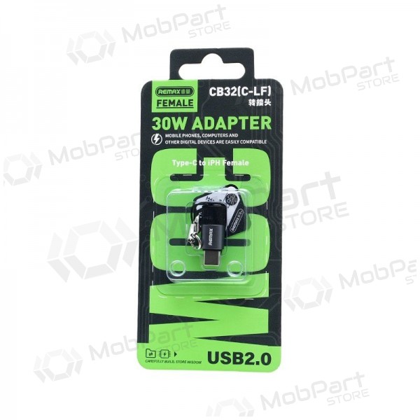Adaptador Remax CB32 USB-C para Lightning USB 2.0