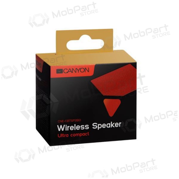 Coluna Bluetooth portátil CANYON CNE-CBTSP2BO (MicroSD, AUX, BT V4.2, 300mAh)