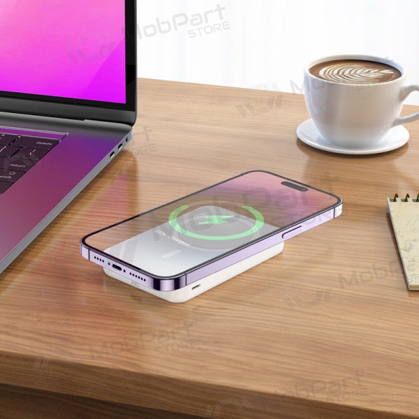 Bateria externa Power Bank Hoco J109 PD20W Magnética 5000mAh branca