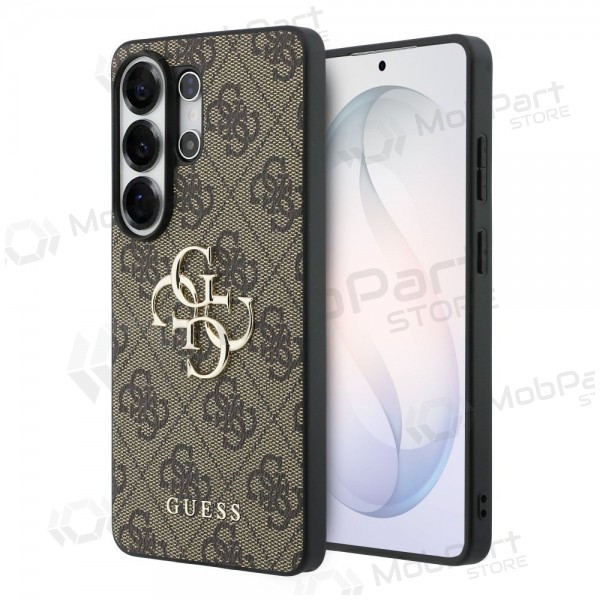 Capa Samsung Galaxy S26 Ultra - Guess PU 4G Metal Logo (castanho)