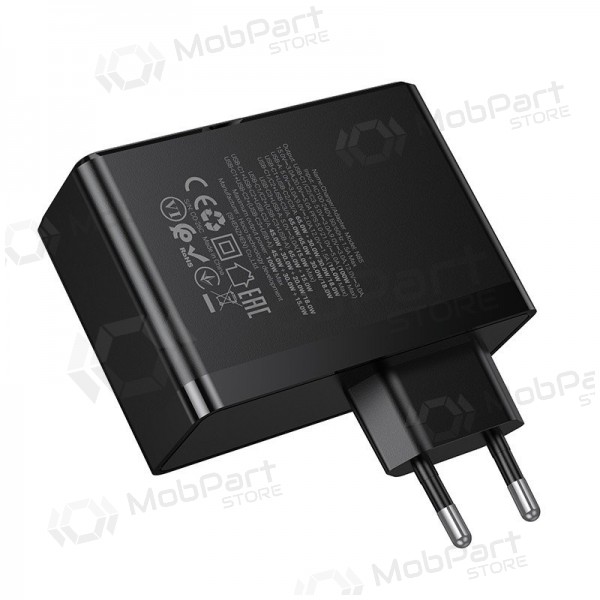 Carregador de telefone Hoco N85 100 W 3x USB-C + USB-A preto
