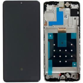 Samsung Galaxy M55 ecrã (preto) (com moldura) (original)