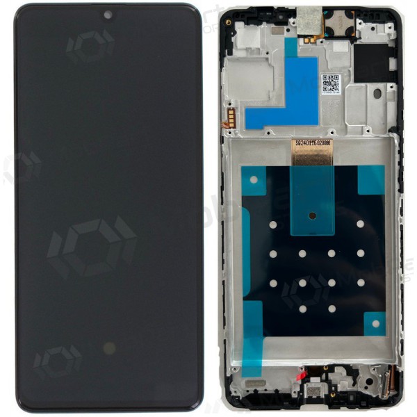 Samsung Galaxy M55 ecrã (preto) (com moldura) (original)