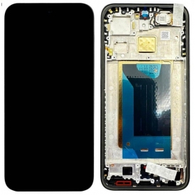 Tela Xiaomi 15T 5G (preta) (com moldura) (original)
