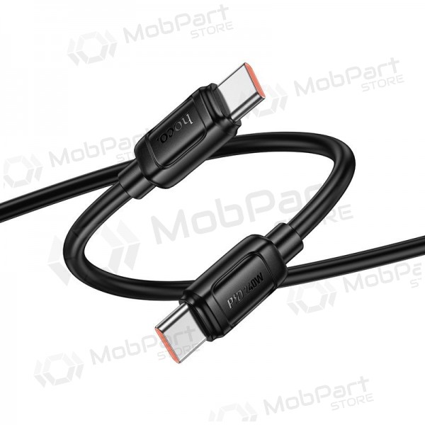 Cabo USB-C Hoco X115 USB-C para USB-C 1 m 240 W preto