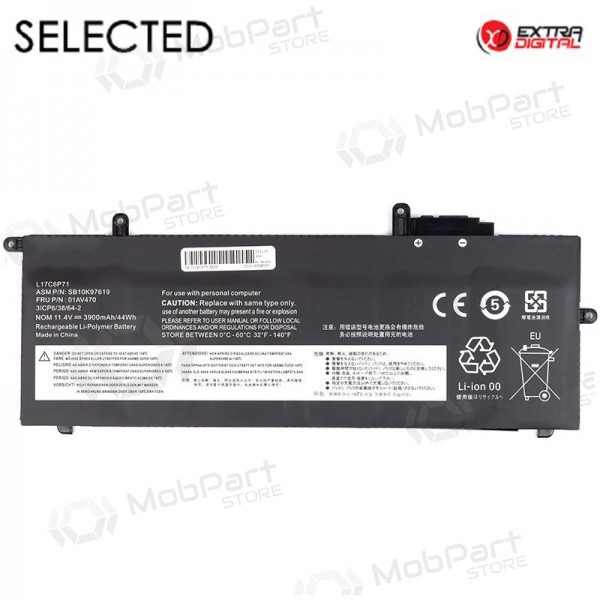 LENOVO 01AV470, 3900mAh bateria do portátil, Selected LENOVO 01AV470, 3900mAh bateria do portátil, Selected