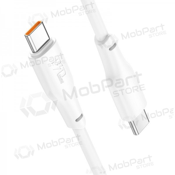 Cabo USB-C Hoco X93 USB-C para USB-C 1 m 100 W branco
