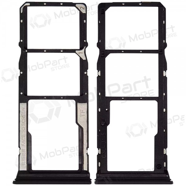 Suporte de cartão SIM Xiaomi Redmi 13C - preto