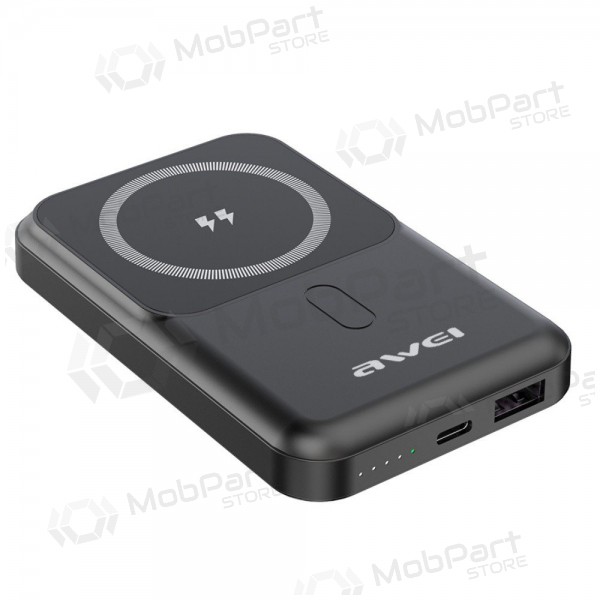 Bateria externa Power Bank Awei P139K 22.5W Magnetic Wireless 10000mAh preto